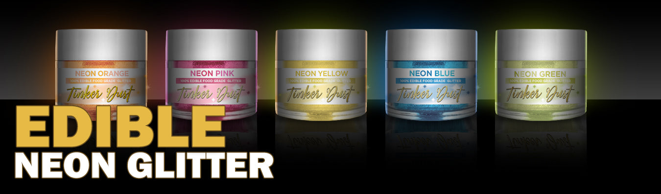 Buy Edible Glitter in Neon Colors, FDA Approved